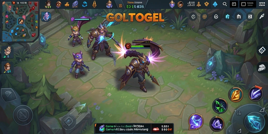 Tampilan gameplay seru GOLTOGEL yang penuh aksi.