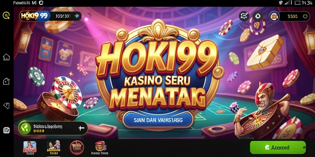 Screenshot utama HOKI99 menampilkan gameplay Kasino yang mendebarkan.
