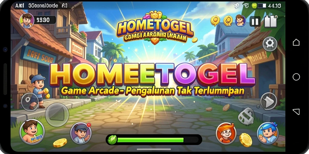 Gameplay HOMETOGEL menunjukkan aksi seru dan penuh warna.