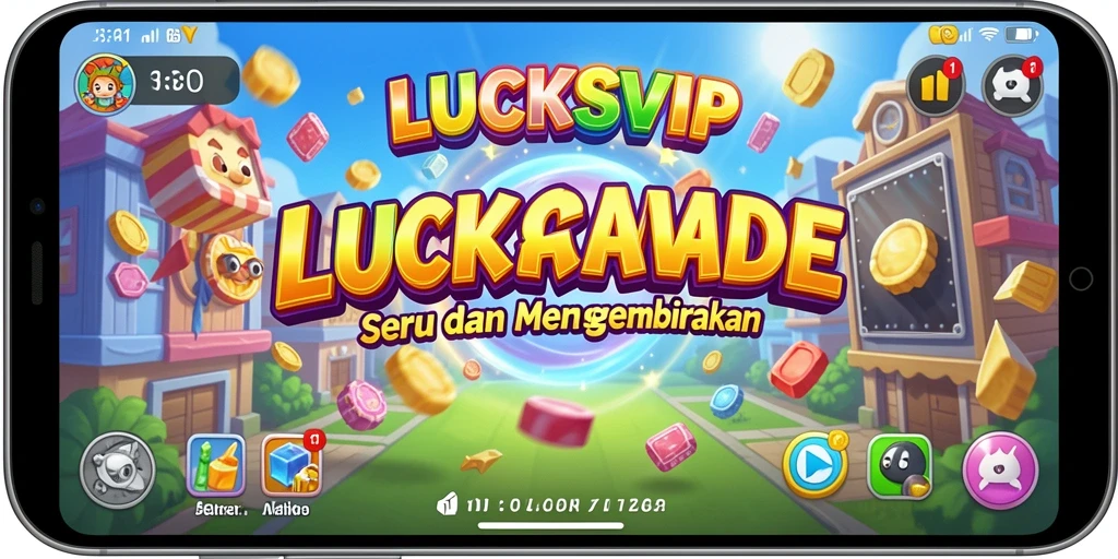 Tampilan gameplay LUCKSVIP yang menegangkan dan penuh warna.